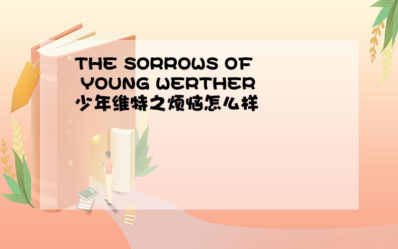 THE SORROWS OF YOUNG WERTHER少年维特之烦恼怎么样