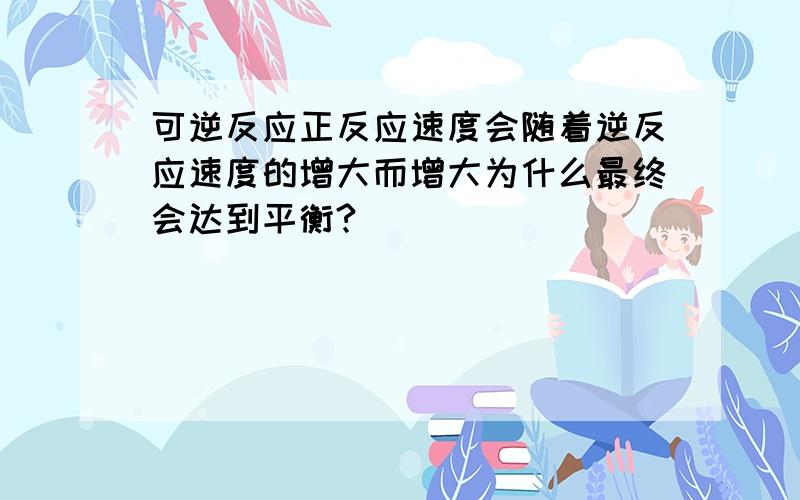 可逆反应正反应速度会随着逆反应速度的增大而增大为什么最终会达到平衡?