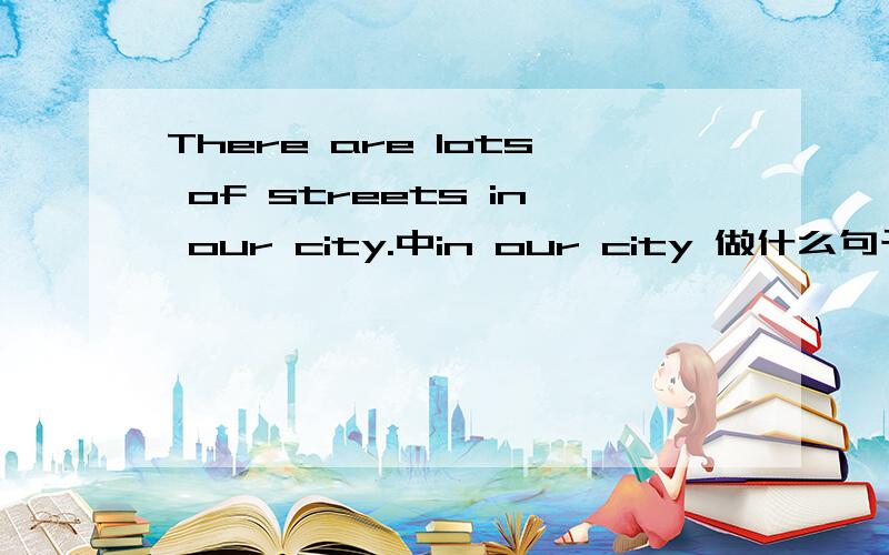 There are lots of streets in our city.中in our city 做什么句子成份?为