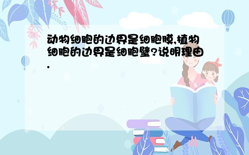 动物细胞的边界是细胞膜,植物细胞的边界是细胞壁?说明理由.