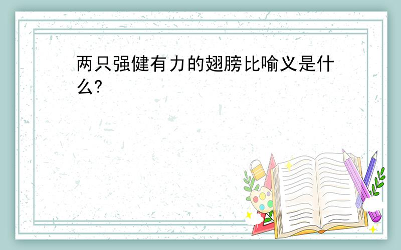 两只强健有力的翅膀比喻义是什么?