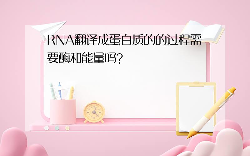 RNA翻译成蛋白质的的过程需要酶和能量吗?