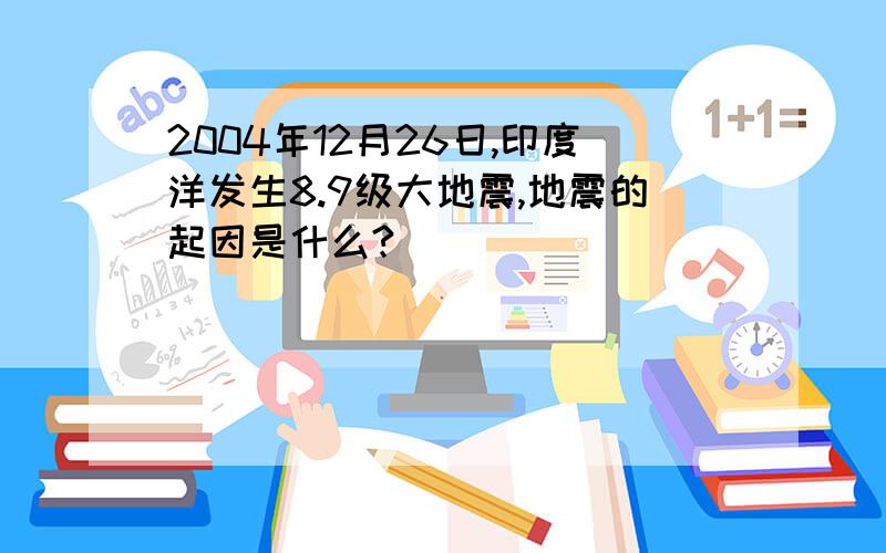 2004年12月26日,印度洋发生8.9级大地震,地震的起因是什么?