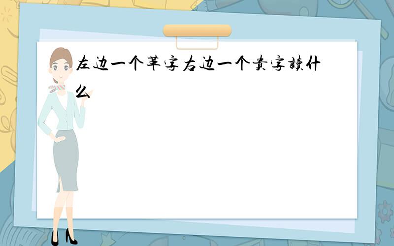 左边一个革字右边一个贵字读什么