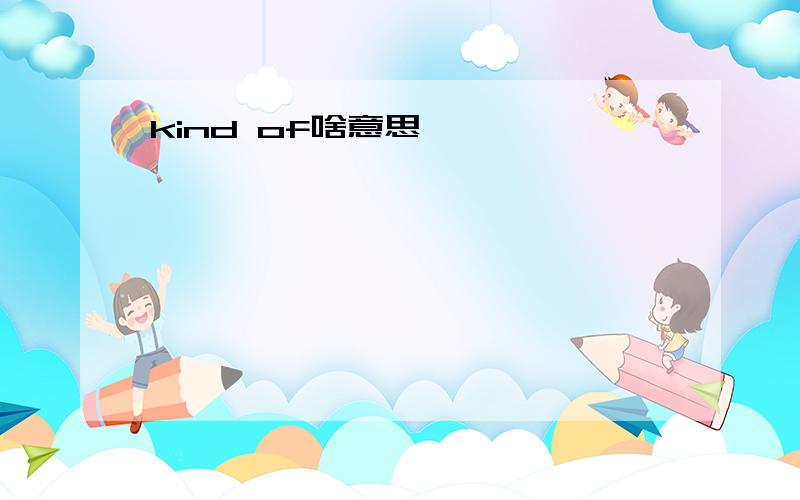 kind of啥意思