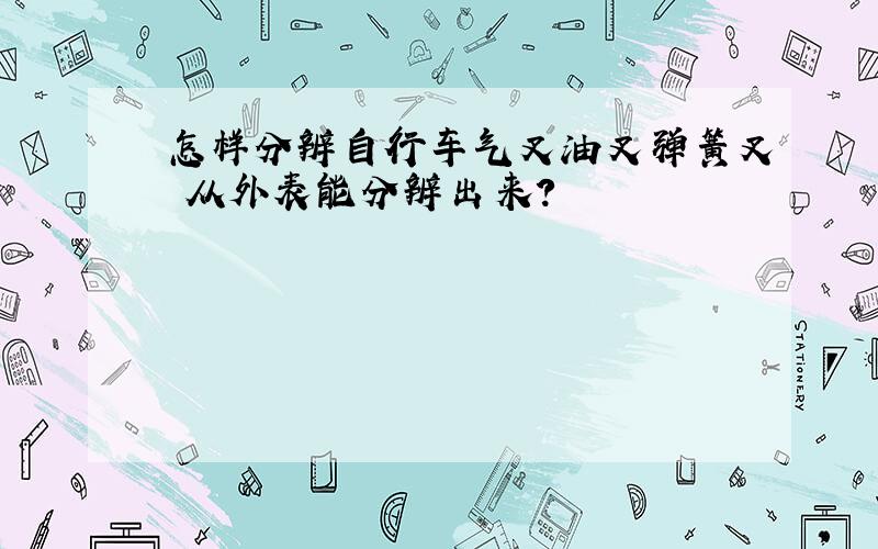 怎样分辨自行车气叉油叉弹簧叉 从外表能分辨出来?