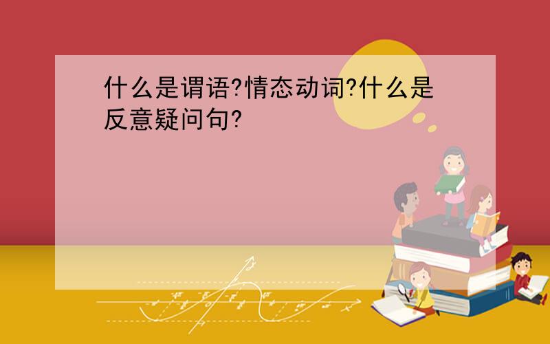 什么是谓语?情态动词?什么是反意疑问句?