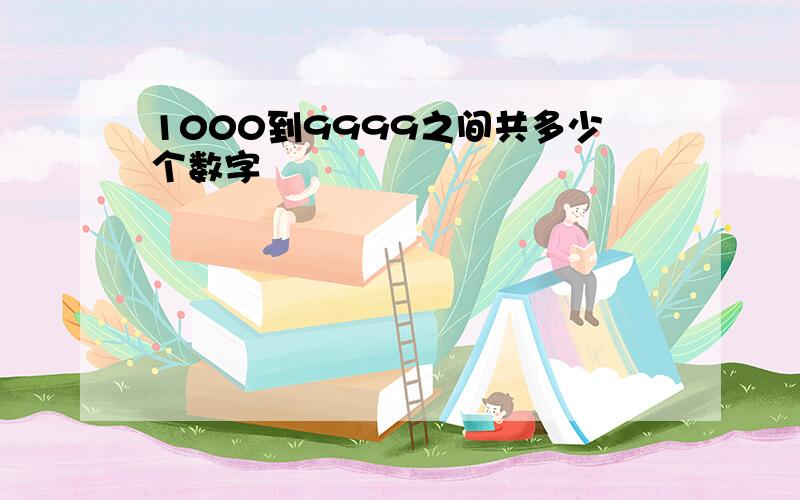 1000到9999之间共多少个数字