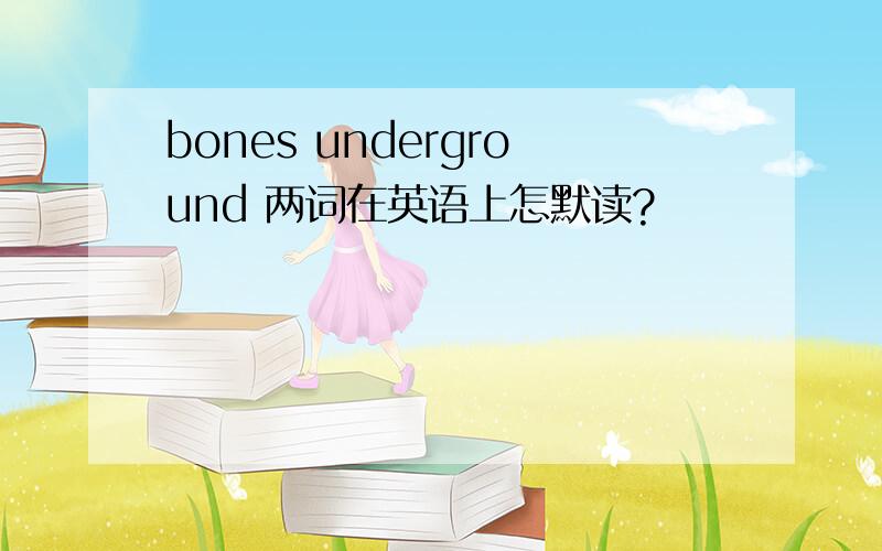 bones underground 两词在英语上怎默读?