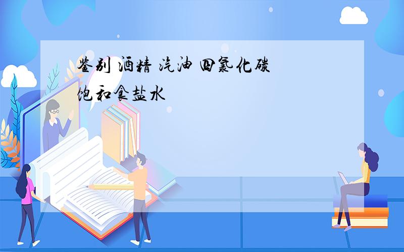 鉴别 酒精 汽油 四氯化碳 饱和食盐水