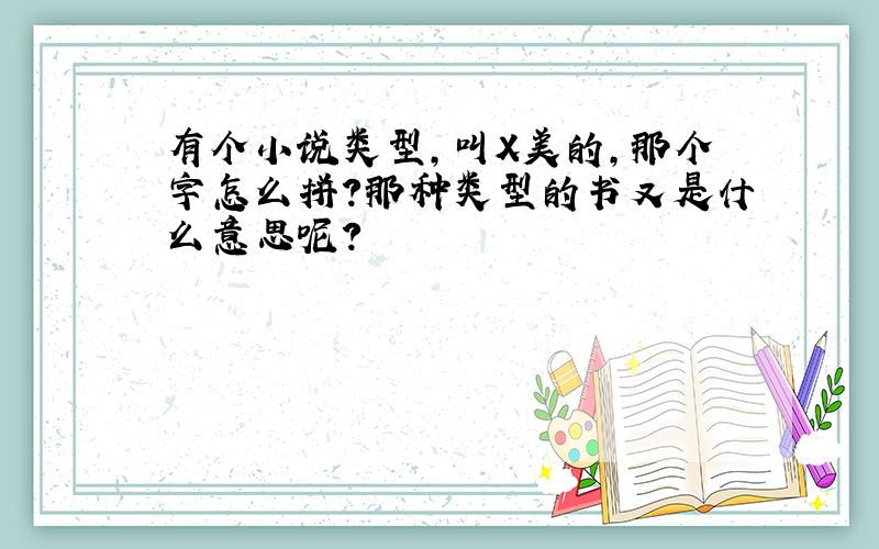 有个小说类型,叫X美的,那个字怎么拼?那种类型的书又是什么意思呢?