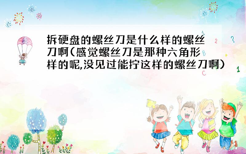 拆硬盘的螺丝刀是什么样的螺丝刀啊(感觉螺丝刀是那种六角形样的呢,没见过能拧这样的螺丝刀啊）