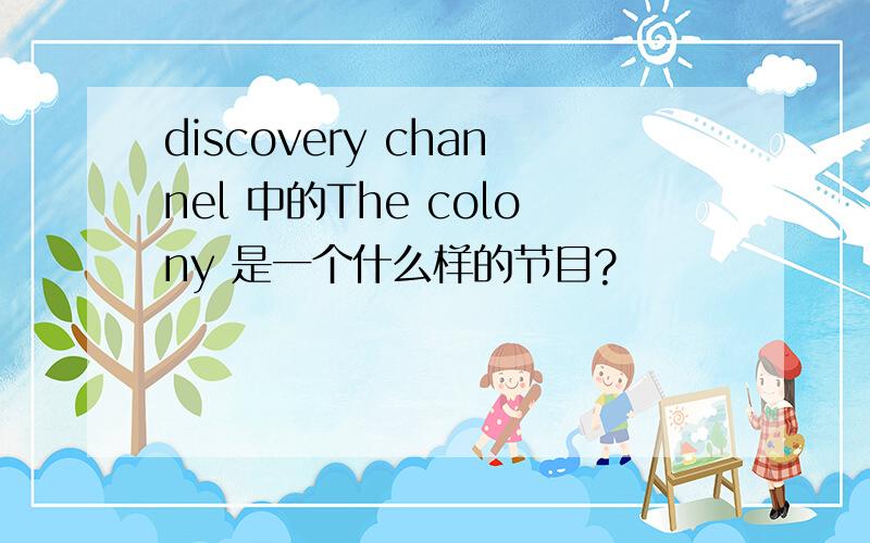 discovery channel 中的The colony 是一个什么样的节目?