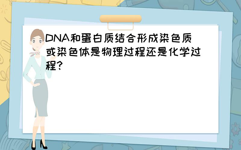 DNA和蛋白质结合形成染色质或染色体是物理过程还是化学过程?