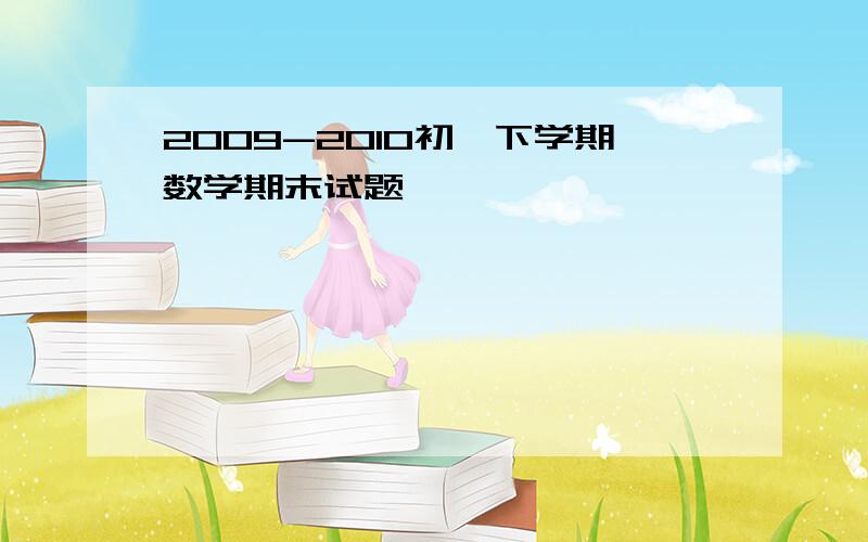 2009-2010初一下学期数学期末试题