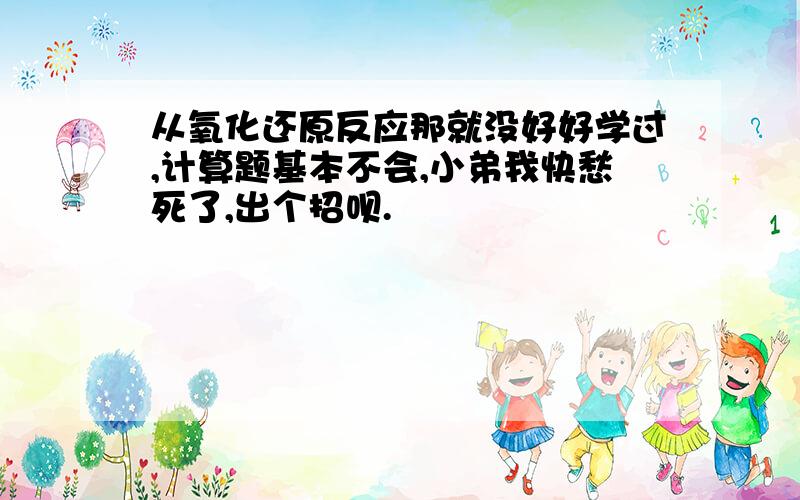 从氧化还原反应那就没好好学过,计算题基本不会,小弟我快愁死了,出个招呗.