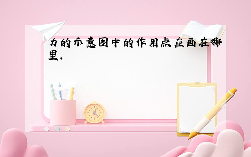 力的示意图中的作用点应画在哪里,