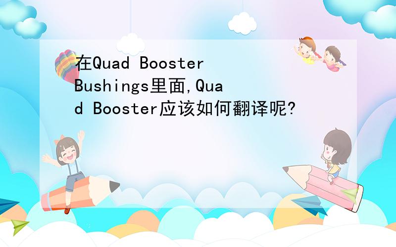 在Quad Booster Bushings里面,Quad Booster应该如何翻译呢?