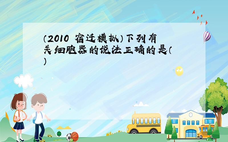 （2010•宿迁模拟）下列有关细胞器的说法正确的是（　　）