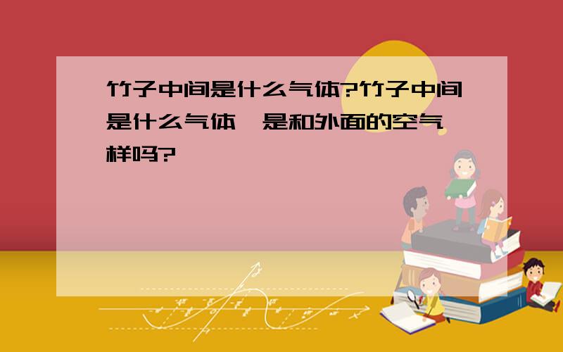 竹子中间是什么气体?竹子中间是什么气体,是和外面的空气一样吗?