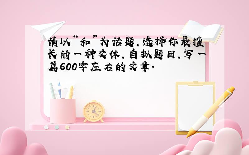 请以“和”为话题,选择你最擅长的一种文体,自拟题目,写一篇600字左右的文章.