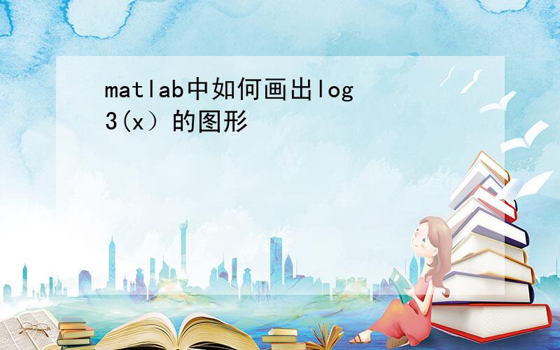 matlab中如何画出log3(x）的图形