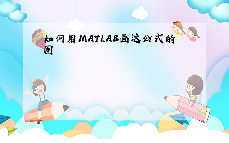 如何用MATLAB画这公式的图