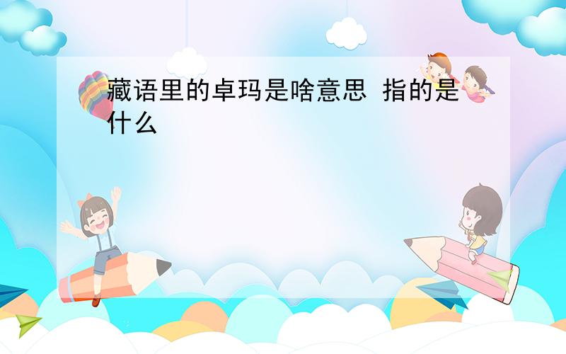 藏语里的卓玛是啥意思 指的是什么