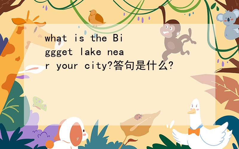 what is the Biggget lake near your city?答句是什么?