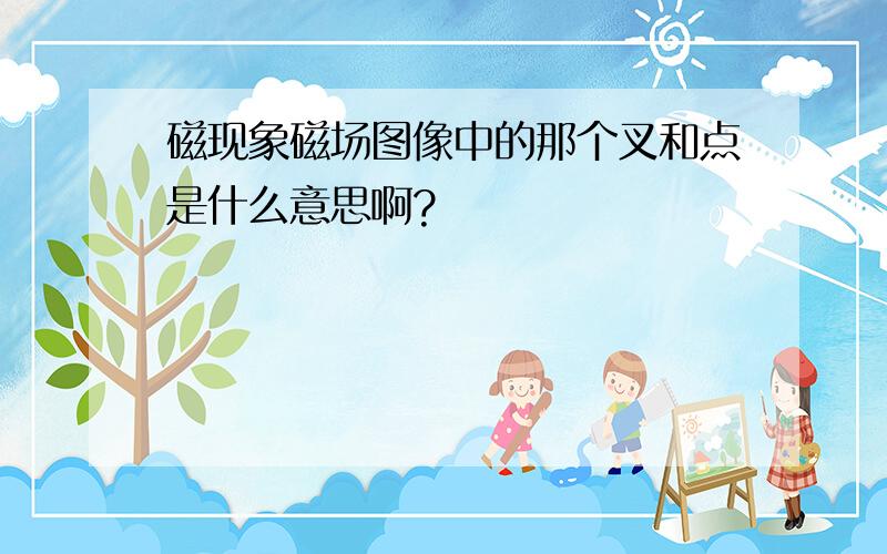 磁现象磁场图像中的那个叉和点是什么意思啊?