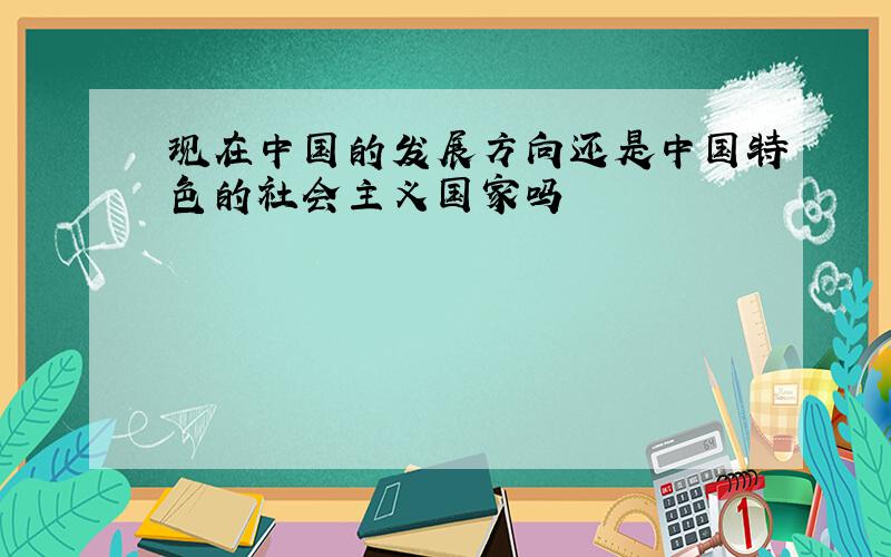 现在中国的发展方向还是中国特色的社会主义国家吗