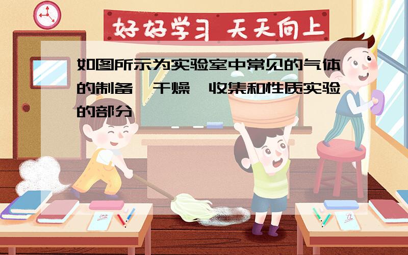 如图所示为实验室中常见的气体的制备,干燥,收集和性质实验的部分