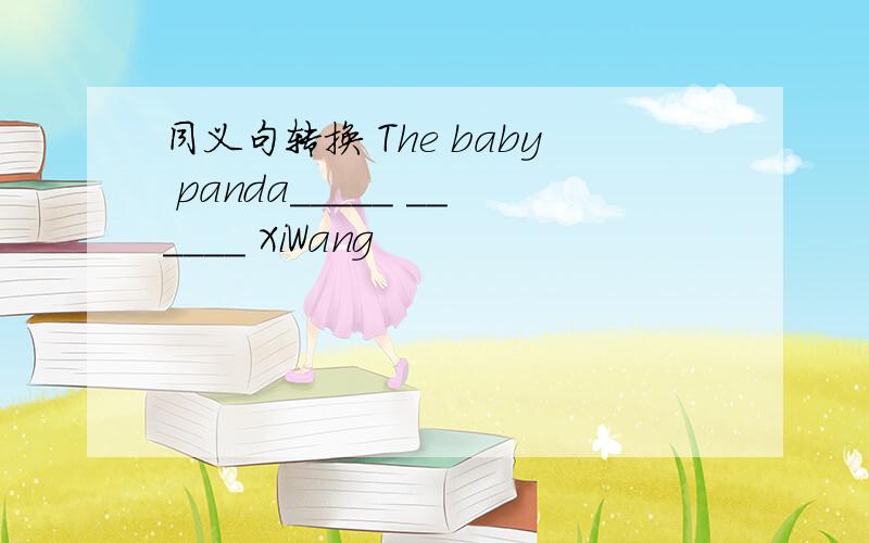 同义句转换 The baby panda_____ ______ XiWang