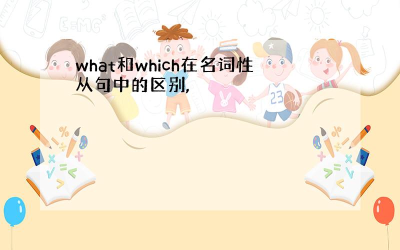 what和which在名词性从句中的区别,