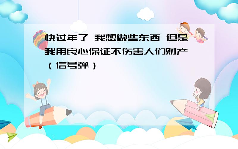 快过年了 我想做些东西 但是我用良心保证不伤害人们财产 （信号弹）