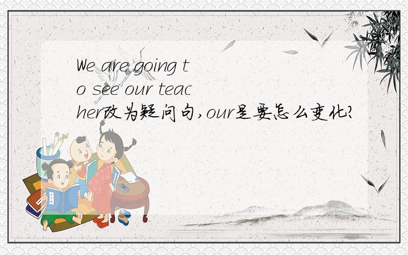 We are going to see our teacher改为疑问句,our是要怎么变化?