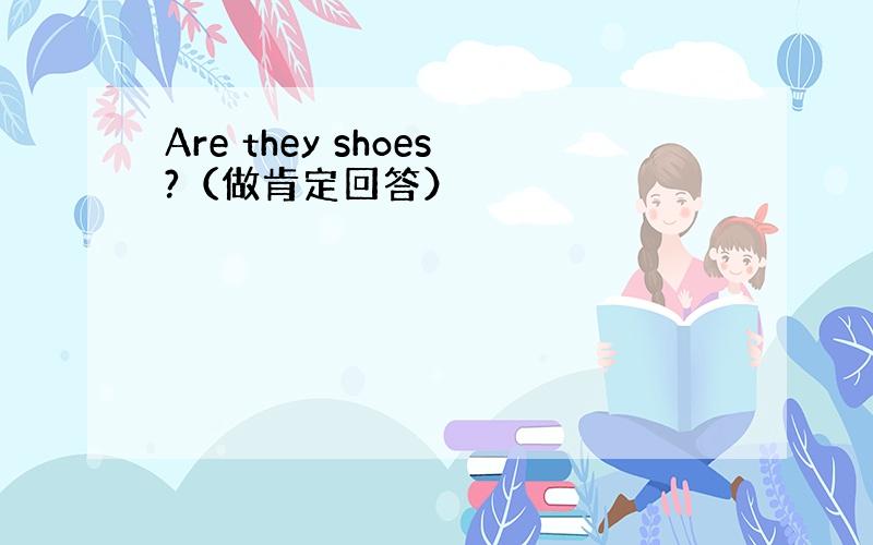 Are they shoes?（做肯定回答）