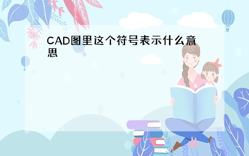 CAD图里这个符号表示什么意思