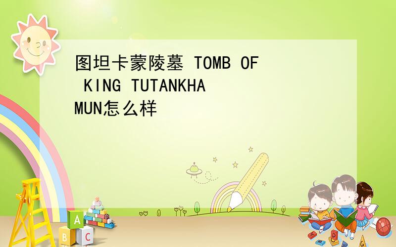 图坦卡蒙陵墓 TOMB OF KING TUTANKHAMUN怎么样