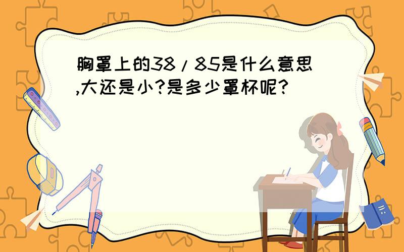 胸罩上的38/85是什么意思,大还是小?是多少罩杯呢?