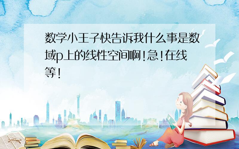 数学小王子快告诉我什么事是数域p上的线性空间啊!急!在线等!