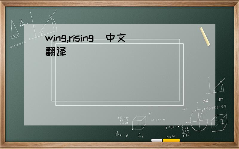 wing,rising(中文翻译)