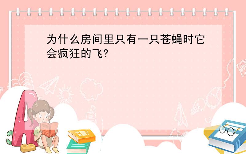 为什么房间里只有一只苍蝇时它会疯狂的飞?