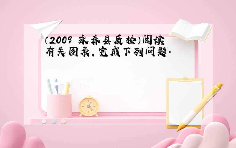 （2009•永春县质检）阅读有关图表，完成下列问题．