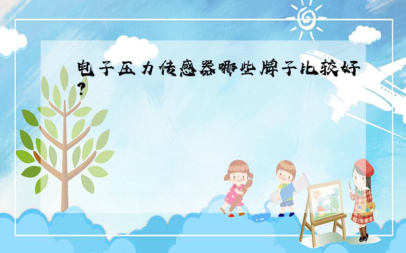 电子压力传感器哪些牌子比较好?