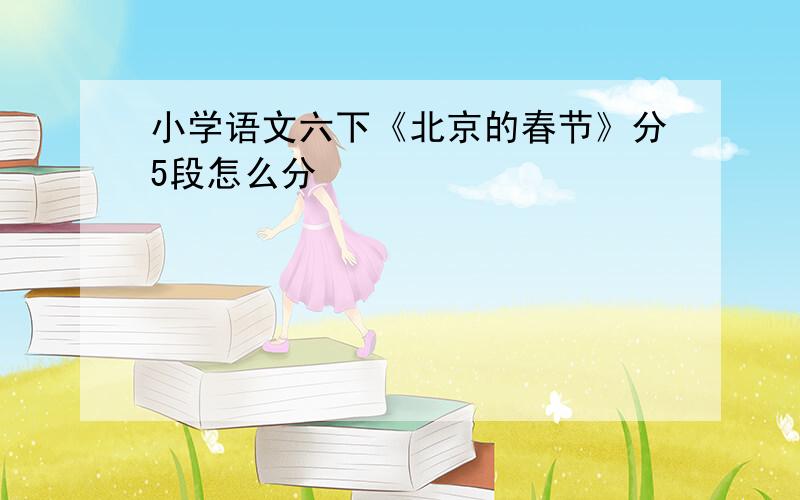 小学语文六下《北京的春节》分5段怎么分