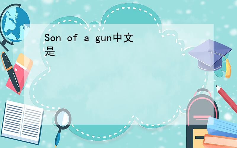 Son of a gun中文是