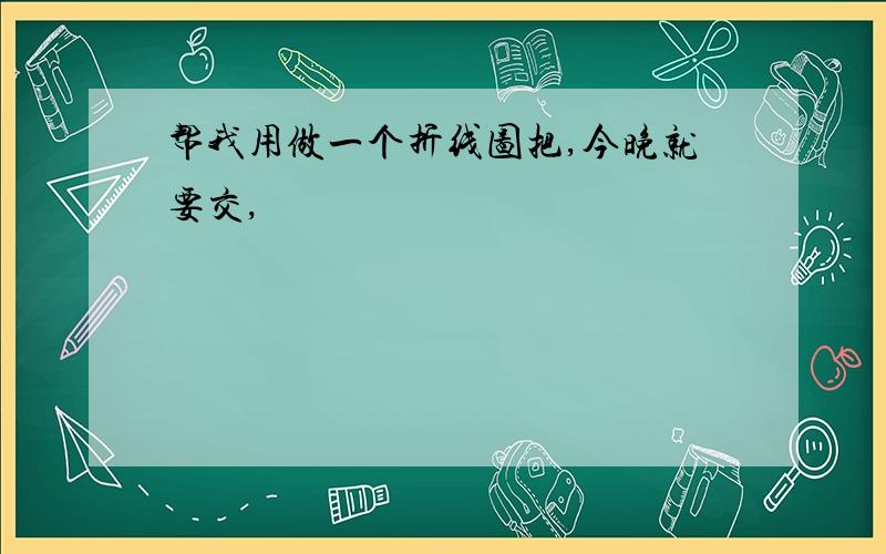 帮我用做一个折线图把,今晚就要交,