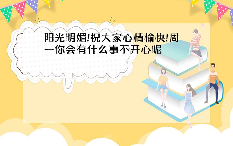 阳光明媚!祝大家心情愉快!周一你会有什么事不开心呢