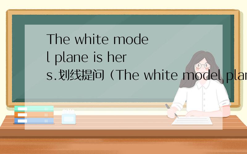 The white model plane is hers.划线提问（The white model plane划线）